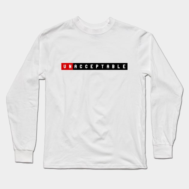 unacceptable black and red Long Sleeve T-Shirt by ciciyu